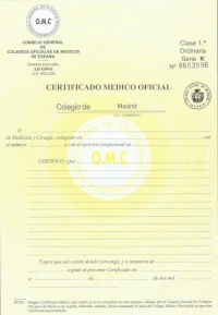 Certificado Médico Oposiciones en Granada
